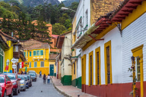 Colorful architecture in Bogotá