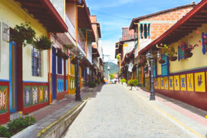 Beautiful And Colorful Streets In Guatape